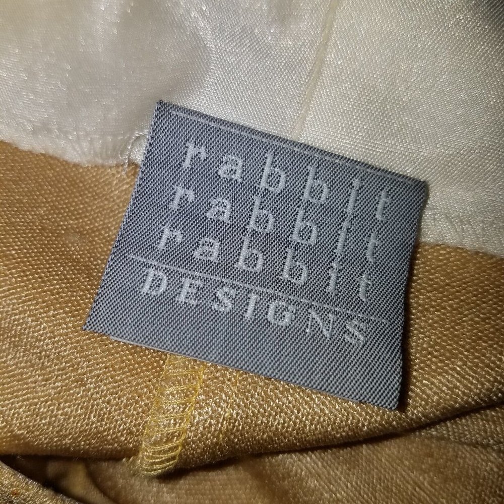 NEW Rabbit Rabbit Rabbit Designs Dress Jacket Set Gold Sparkle Size 8M MOTB VTG - Picture 11 of 16